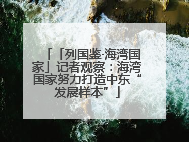 「列国鉴·海湾国家」记者观察：海湾国家努力打造中东“发展样本”
