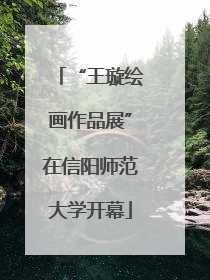 “王璇绘画作品展”在信阳师范大学开幕