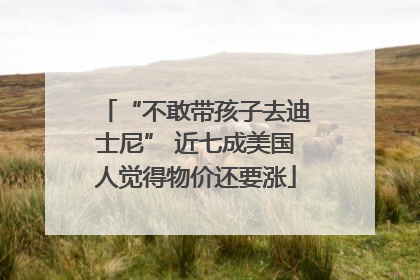 “不敢带孩子去迪士尼” 近七成美国人觉得物价还要涨