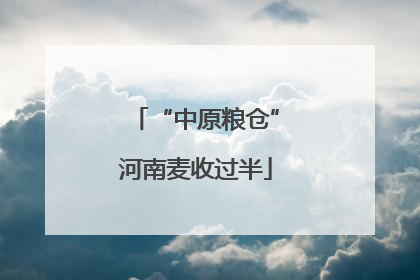 “中原粮仓”河南麦收过半