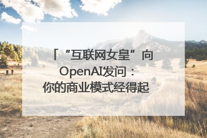 “互联网女皇”向OpenAI发问：你的商业模式经得起价格战考验么？