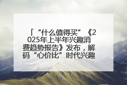 “什么值得买”《2025年上半年兴趣消费趋势报告》发布，解码“心价比”时代兴趣消费新范式