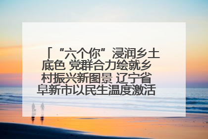 “六个你”浸润乡土底色 党群合力绘就乡村振兴新图景 辽宁省阜新市以民生温度激活乡村善治密码