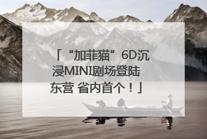 “加菲猫”6D沉浸MINI剧场登陆东营 省内首个！