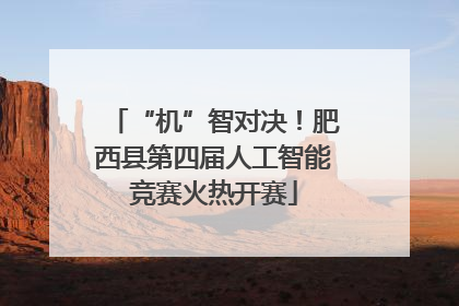 “机”智对决！肥西县第四届人工智能竞赛火热开赛