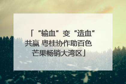 “输血”变“造血”共赢 粤桂协作助百色芒果畅销大湾区