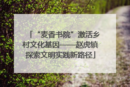 “麦香书院”激活乡村文化基因——赵虎镇探索文明实践新路径