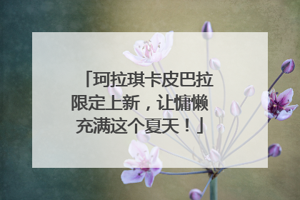 珂拉琪卡皮巴拉限定上新，让慵懒充满这个夏天！