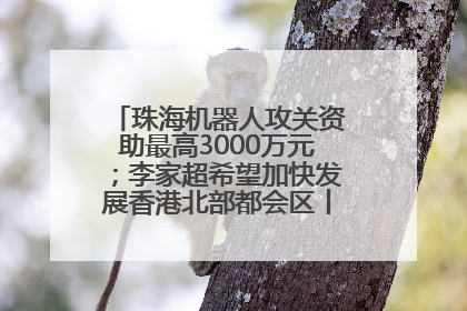 珠海机器人攻关资助最高3000万元；李家超希望加快发展香港北部都会区丨大湾区财经早参