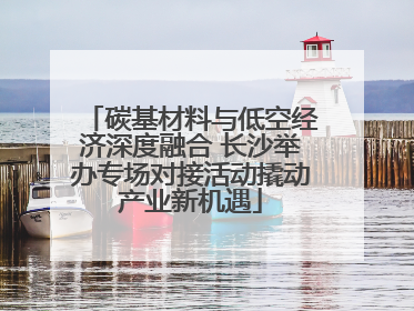 碳基材料与低空经济深度融合 长沙举办专场对接活动撬动产业新机遇