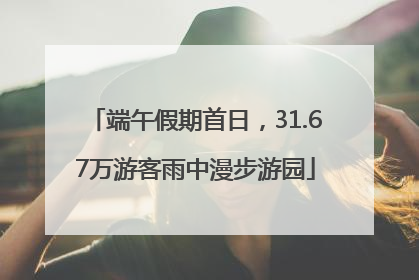 端午假期首日，31.67万游客雨中漫步游园