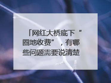 网红大桥底下“圈地收费”，有哪些问题需要说清楚｜新京报快评