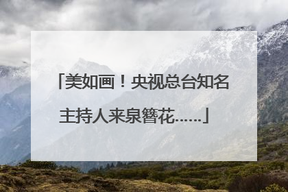 美如画！央视总台知名主持人来泉簪花……