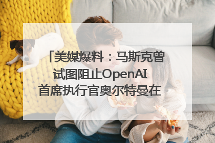 美媒爆料：马斯克曾试图阻止OpenAI首席执行官奥尔特曼在中东的AI交易