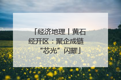 经济地理丨黄石经开区：聚企成链“芯光”闪耀