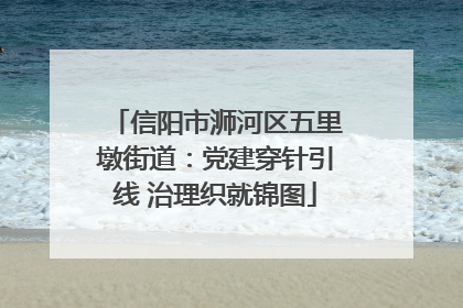 信阳市浉河区五里墩街道：党建穿针引线 治理织就锦图