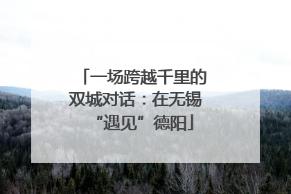 一场跨越千里的双城对话：在无锡“遇见”德阳