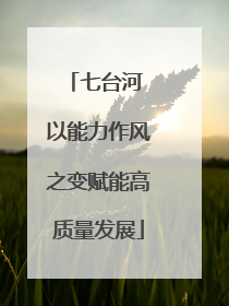 七台河 以能力作风之变赋能高质量发展