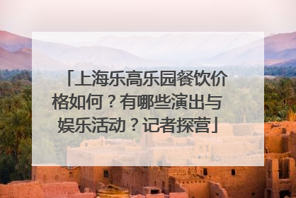 上海乐高乐园餐饮价格如何？有哪些演出与娱乐活动？记者探营