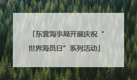 东营海事局开展庆祝“世界海员日”系列活动