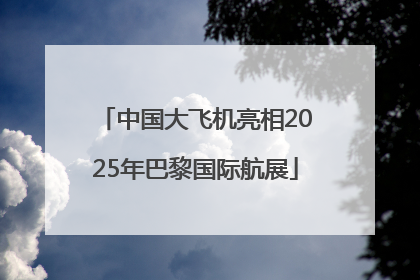 中国大飞机亮相2025年巴黎国际航展