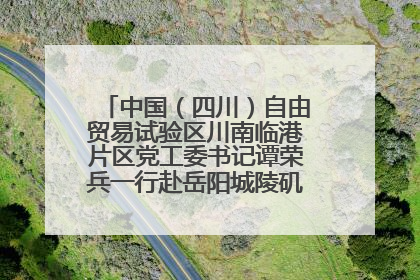 中国（四川）自由贸易试验区川南临港片区党工委书记谭荣兵一行赴岳阳城陵矶综保区考察