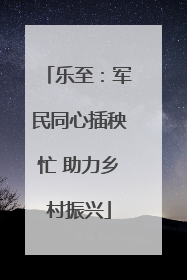 乐至：军民同心插秧忙 助力乡村振兴