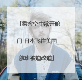 乘客空中欲开舱门 日本飞往美国航班被迫改道