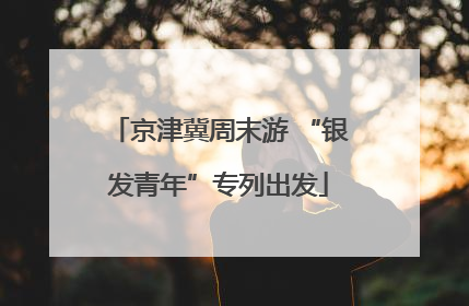 京津冀周末游 “银发青年”专列出发