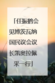 任振鹤会见博茨瓦纳国民议会议长凯奥拉佩采一行