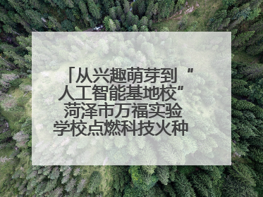 从兴趣萌芽到“人工智能基地校” 菏泽市万福实验学校点燃科技火种，赋能未来人才