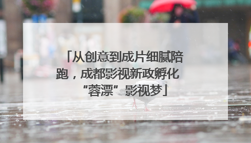 从创意到成片细腻陪跑，成都影视新政孵化“蓉漂”影视梦