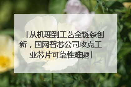 从机理到工艺全链条创新，国网智芯公司攻克工业芯片可靠性难题