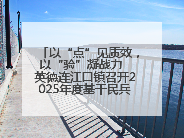 以“点”见质效，以“验”凝战力  英德连江口镇召开2025年度基干民兵点验大会