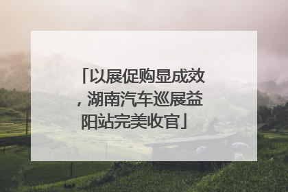 以展促购显成效，湖南汽车巡展益阳站完美收官