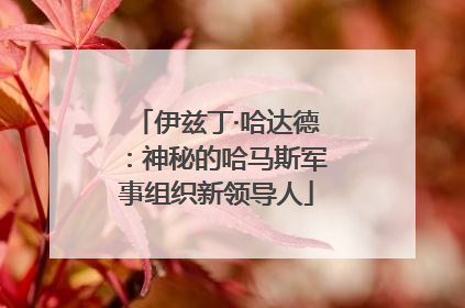 伊兹丁·哈达德：神秘的哈马斯军事组织新领导人