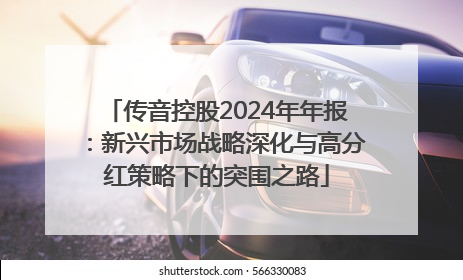 传音控股2024年年报：新兴市场战略深化与高分红策略下的突围之路
