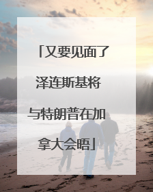 又要见面了 泽连斯基将与特朗普在加拿大会晤