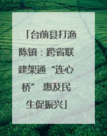 台前县打渔陈镇：跨省联建架通“连心桥” 惠及民生促振兴