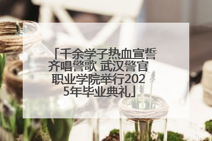 千余学子热血宣誓齐唱警歌 武汉警官职业学院举行2025年毕业典礼