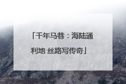 千年马巷：海陆通利地 丝路写传奇