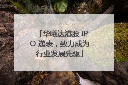 华曦达港股 IPO 递表，致力成为行业发展先驱