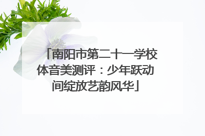 南阳市第二十一学校体音美测评：少年跃动间绽放艺韵风华