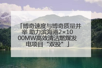 博奇速度与博奇质量并举 助力滨海港2×1000MW高效清洁燃煤发电项目“双投”