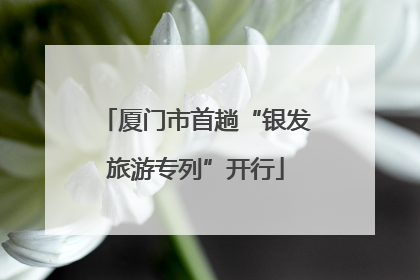厦门市首趟“银发旅游专列”开行