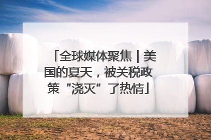 全球媒体聚焦｜美国的夏天，被关税政策“浇灭”了热情