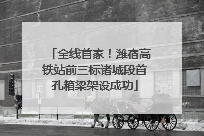 全线首家！潍宿高铁站前三标诸城段首孔箱梁架设成功