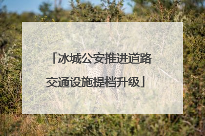 冰城公安推进道路交通设施提档升级