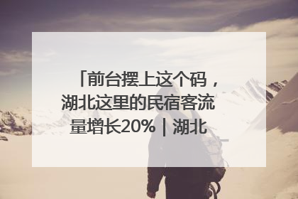 前台摆上这个码，湖北这里的民宿客流量增长20%｜湖北市场监管所的故事