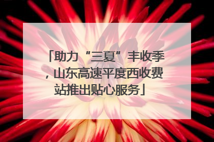 助力“三夏”丰收季，山东高速平度西收费站推出贴心服务